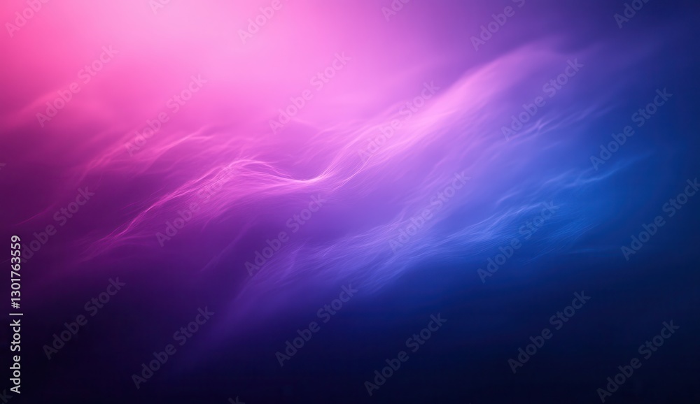 Abstract Background with Ethereal Waves of Pink and Blue Colors Creating a Dreamy Atmosphere Suitable for Various Creative Projects