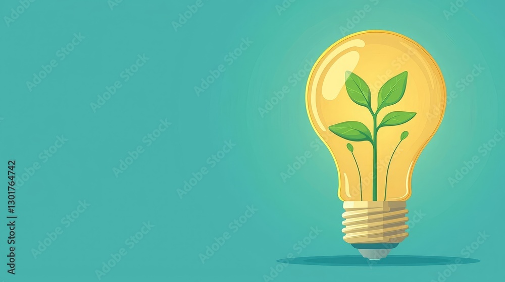 World Creativity and Innovation concept week Eco-friendly light bulb with growing plant inside. World Creativity and Innovation concept week Eco-friendly light bulb with growing plant inside.