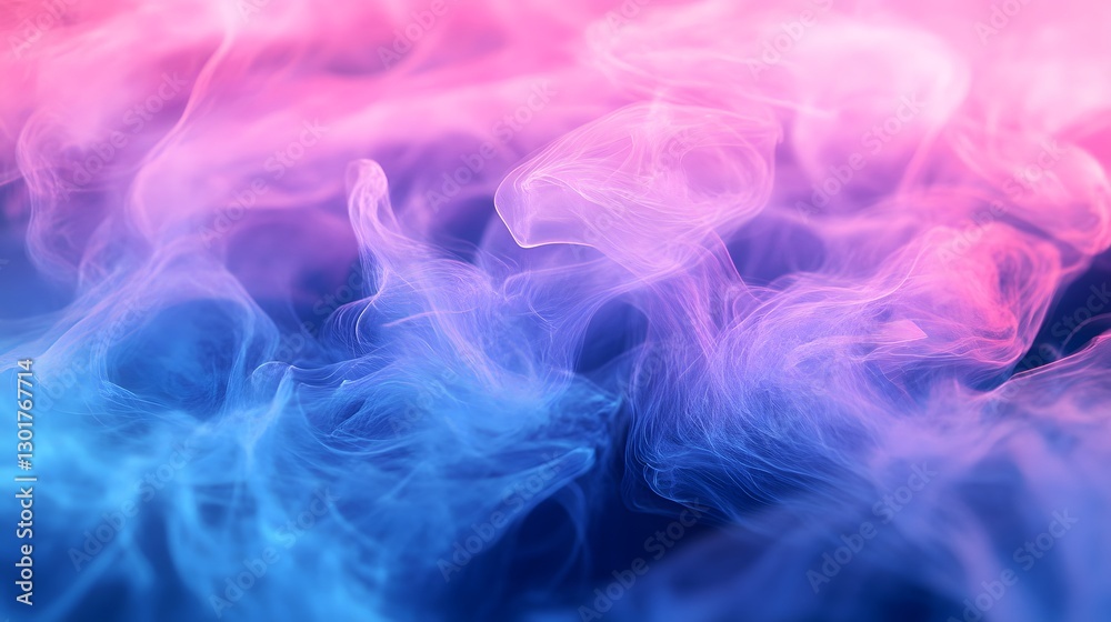 Obraz premium Digital fog veils in bright pink and blue