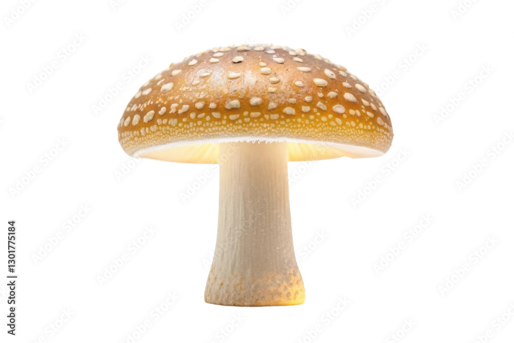 Obraz premium Decorative mushroom lamp for cozy home lighting in natural style