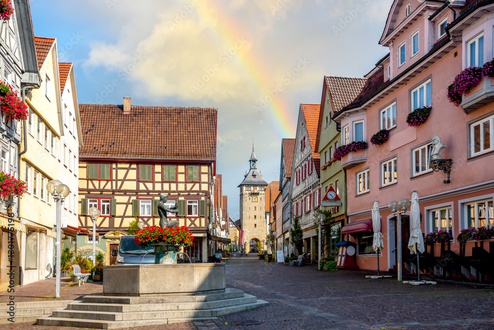 Fototapeta premium Altstadt, Marbach am Neckar, Deutschland