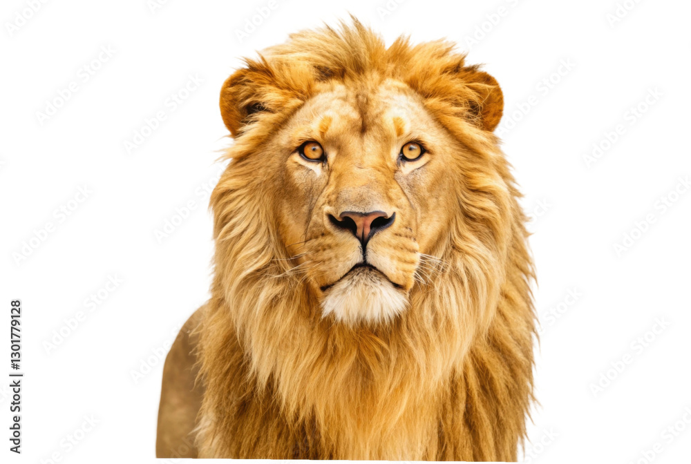 Majestic lion portrait with a fierce expression showcasing its magnificent mane in vibrant detail for animal lovers Majestic lion portrait with a fierce expression showcasing its magnificent mane in vibrant detail for animal lovers