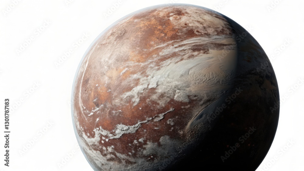 Naklejka premium Exoplanet Render