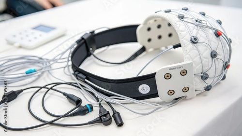 Obraz na płótnie EEG Headband and Sensors