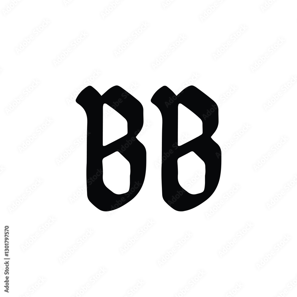 BB monogram logo design letter text name symbol monochrome logotype alphabet character simple logo BB monogram logo design letter text name symbol monochrome logotype alphabet character simple logo