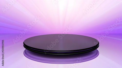3D Illustration- Purple Sta...
