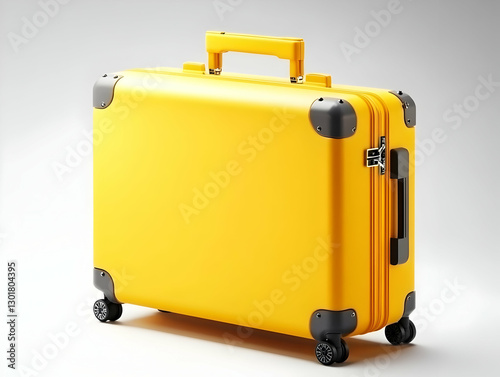 3D Yellow Suitcase Travel L...