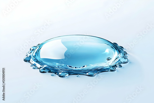 3D Render Water Splash, Liq...