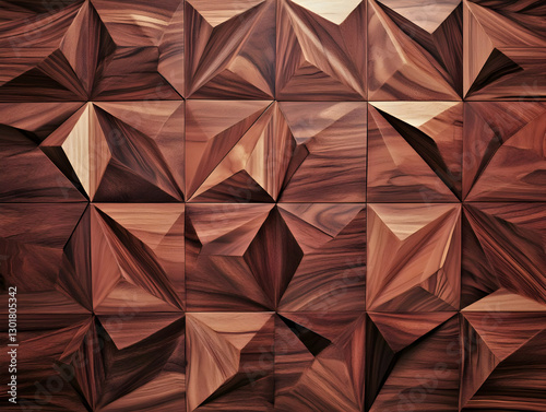3D Illustration Wood Panel ...