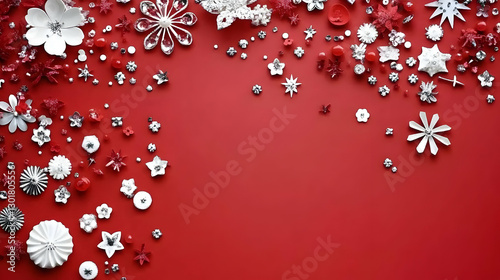 Red Background Illustration...