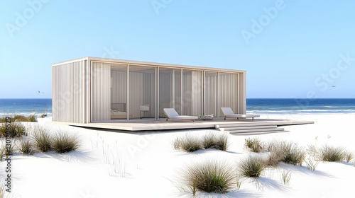3D Illustration Beach House...
