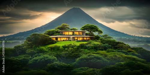 Illustration of Modern Hous...