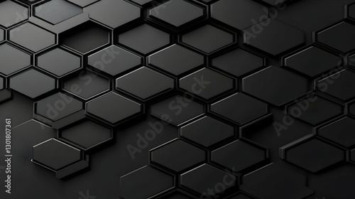 3D Abstract Background Hexa...