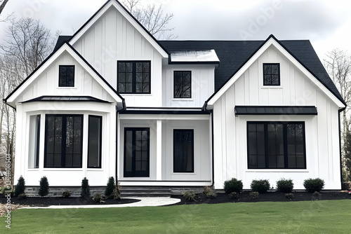 Photo Modern Farmhouse Exte...