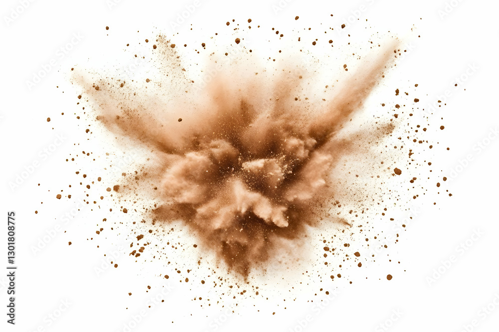 Abstract Background Image - Brown Powder Explosion Abstract Background Image - Brown Powder Explosion