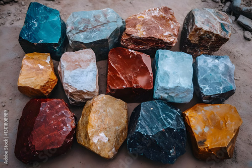 Photo: Colorful Raw Stones ...