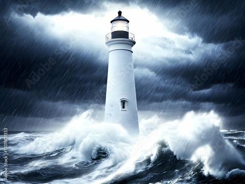 Illustration of Lighthouse ...