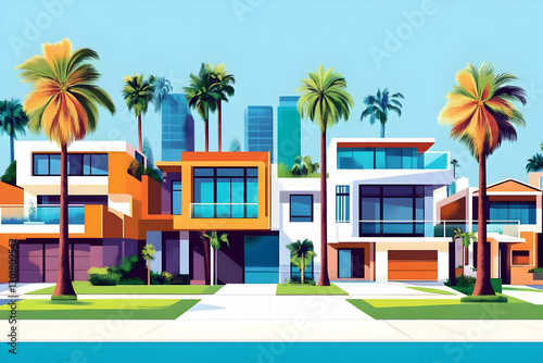 Illustration Tropical Moder...