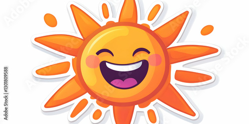 Illustration Happy Sun Stic...