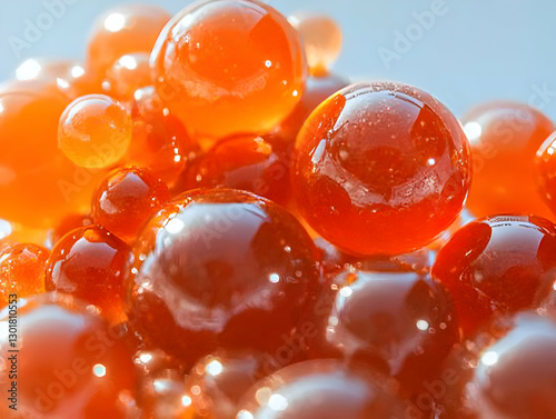Vibrant Orange Sphere Abstr...