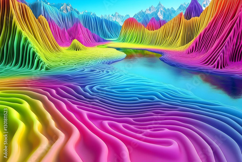 3D Abstract Background - Ra...