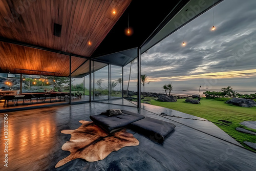 Oceanview Modern House Illu...