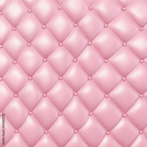 Soft pink quilted texture with glossy finish and decorative buttons, ideal for backgrounds or upholstery