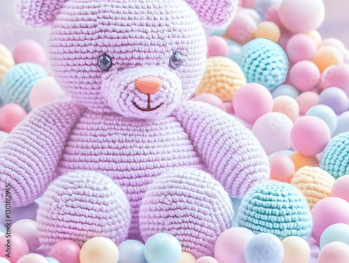 Photo Cute Crochet Lavender...