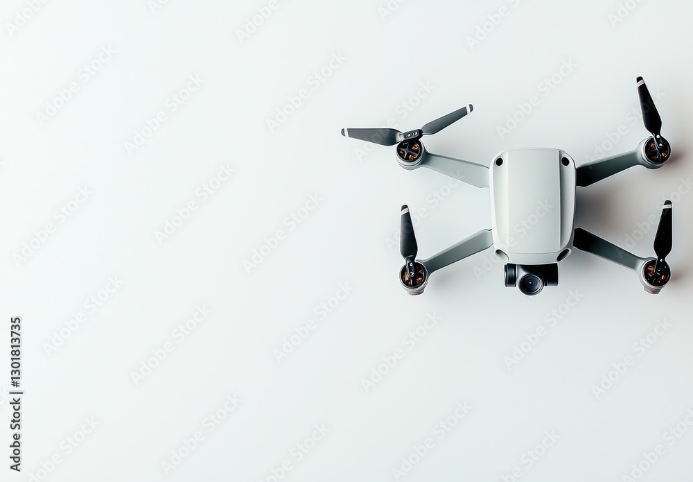 Modern Drone Technology on a Minimalist Background Modern Drone Technology on a Minimalist Background