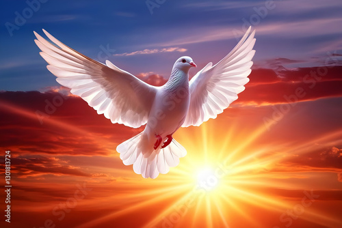 Illustration of White Dove ...