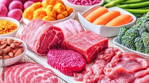 Photo Healthy Diet Meat Pro...