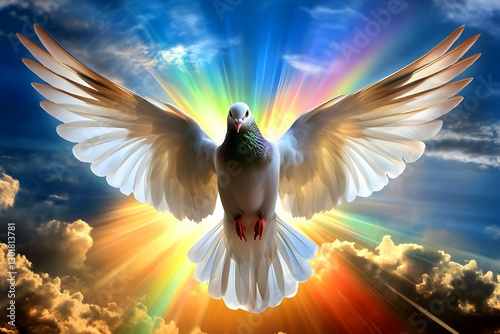 Illustration of Dove Soarin...