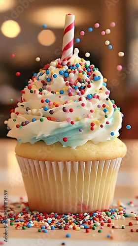Illustration of Cupcake, Sp...