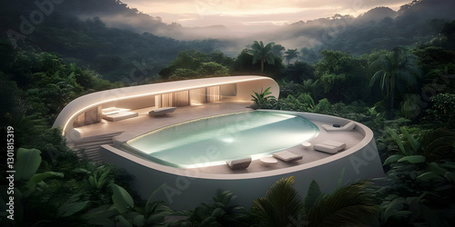 3D Illustration Modern Luxu...