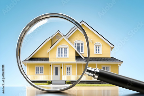 3D Illustration House Searc...