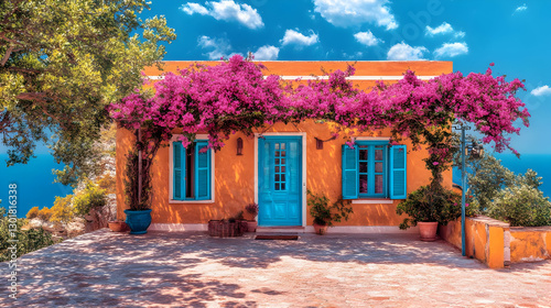 Photo Vibrant Orange House ...