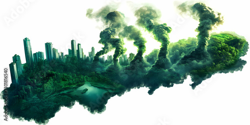 Illustration Green Cityscap...