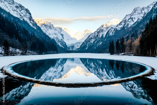 Photo - Serene Winter Lake ...