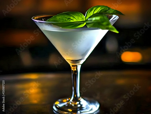 Illustration of Cocktail Gl...