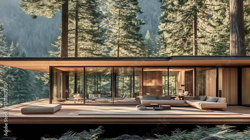 Photo Modern Glass House Fo...