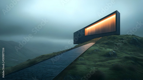 3D Illustration Modern Arch...