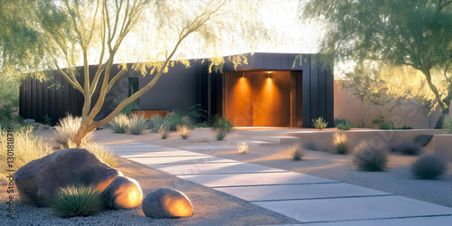 Photo Modern Desert Home Ex...