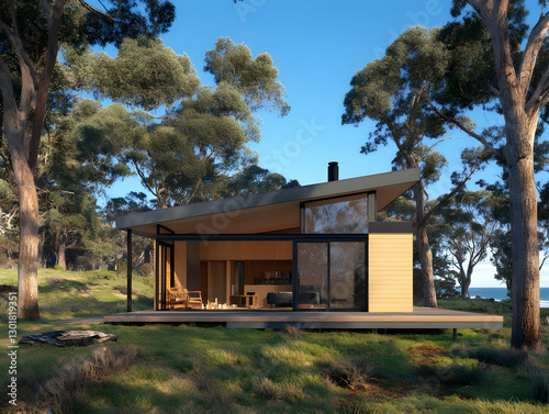 3D Illustration Modern Cabi...