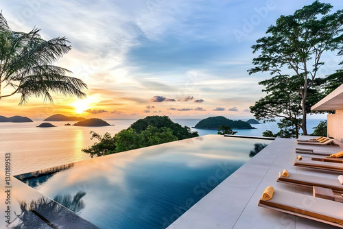 Photo Tropical Sunset Infin...