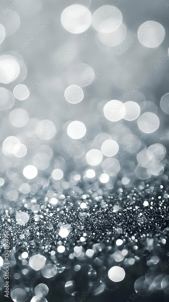 Abstract Background Silver Glitter Sparkle Bokeh Lights Blur Abstract Background Silver Glitter Sparkle Bokeh Lights Blur