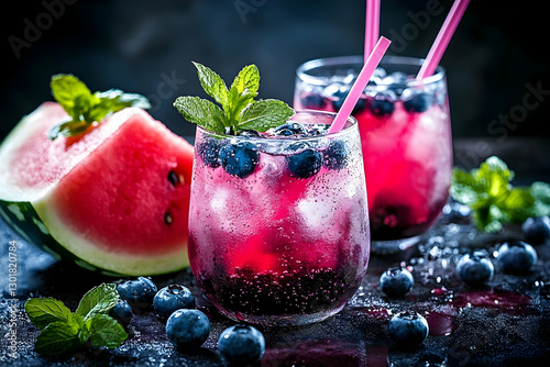 Photo Refreshing Blueberry ...