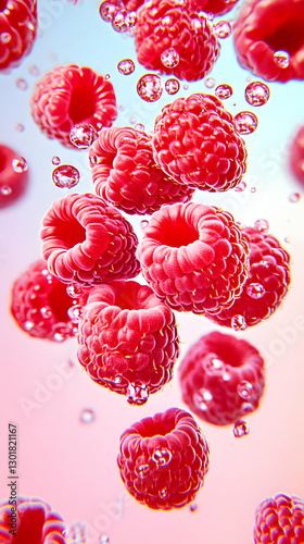 3D Illustration, Raspberrie...