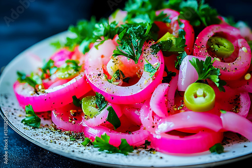 Photo Pickled Red Onions Sa...