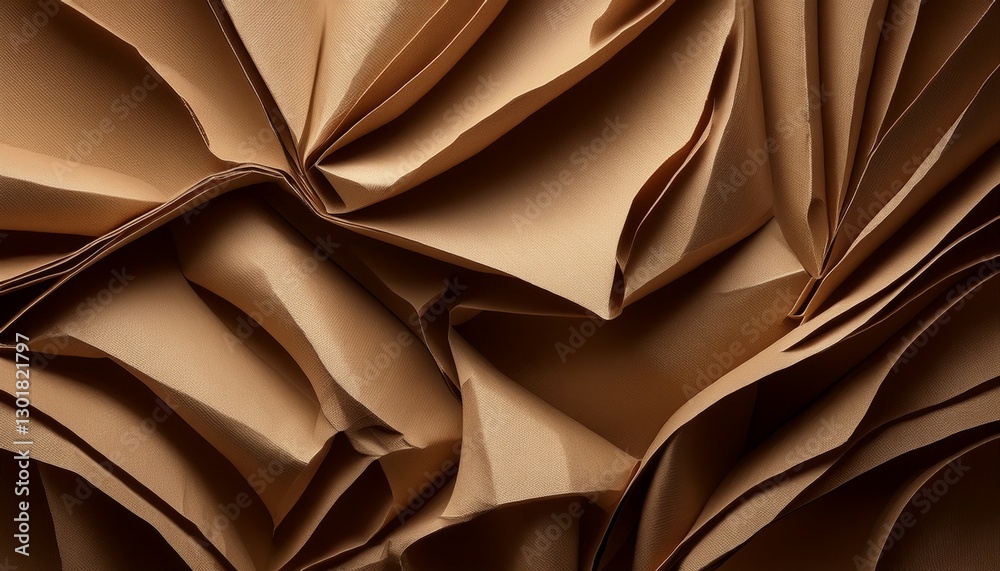 Obraz premium texture of cardboard with bends crumpled paper