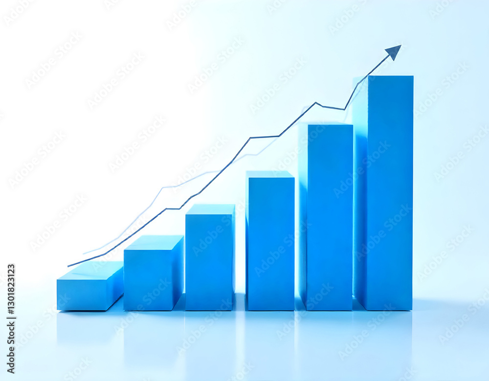 business graph with arrow business graph with arrow